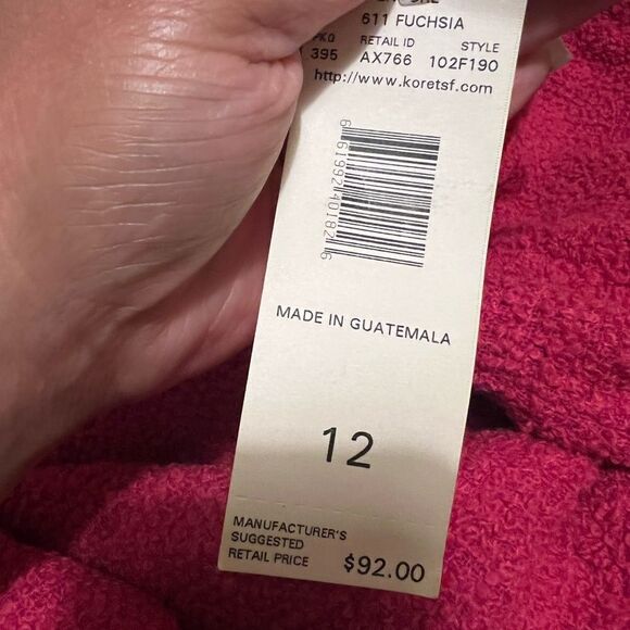 🆕 Koret Fuchsia Wool Blend Blazer Size 12 - Picture 3 of 6